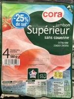 Jambon supérieur sans couenne (-25% de sel)