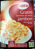 Gratin pommes de terre jambon à la crème fraîche