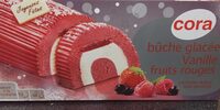 Bûche glacée vanille fruits rouges