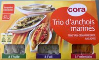 Trio d'anchoix marinés