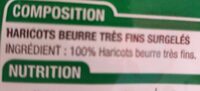Haricots beurre tres fins