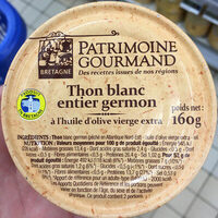 Thon blanc entier germon à l'huile d'olive vierge extra