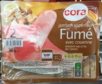 Jambon supérieur fumé avec couenne
