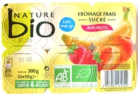 Fromage frais sucré aux fruits