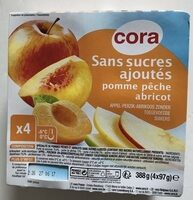 Compotes Sans sucres ajoutés Pomme Pêche Abricot