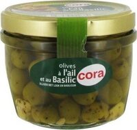 Olives a l'ail et au basilic