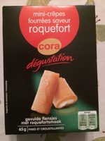 Mini-crepes fourrees saveur roquefort