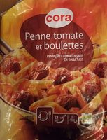 Penne tomate et boulettes