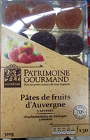 Pâtes de fruits d'Auvergne 5 saveurs