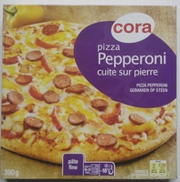 Pizza Pepperoni cuite sur pierre