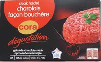 4 Steaks hachés de Charolais façon bouchère 15% MG