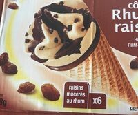 Cones rhum raisin