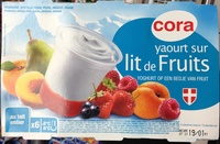 Yaourt sur lit de fruits