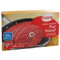 Steaks hachés pur bœuf 5%