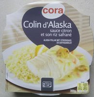 Colin d'Alaska sauce citron et son riz safrané