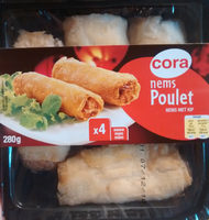 4 Nems au poulet + sauce