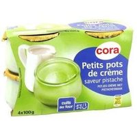Petits pots de crème saveur pistache