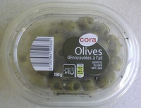 Olives dénoyautées à l'ail