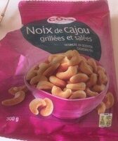 Noix de cajou grillées et salées