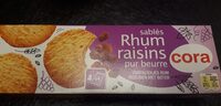 Sablés Rhum Raisins pur beurre