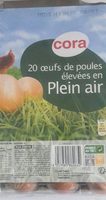 20 oeufs de poules élevées en plein air