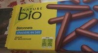 Bâtonnets chocolat au lait