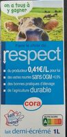 Lait demi écrémé Respect