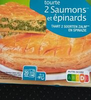 Tourte 2 saumons et épinards