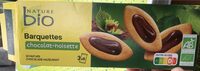 Barquettes chocolat-noisette
