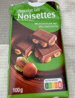 Chocolat lait noisettes entières