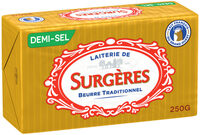 Le Beurre Surgères 82% Demi Sel