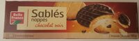 Sablés nappés chocolat noir
