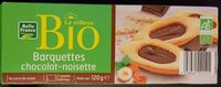 Barquettes chocolat noisette bio