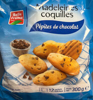 Madeleines coquilles pépites de chocolat