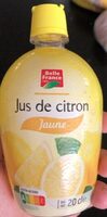 Jus de citron jaune