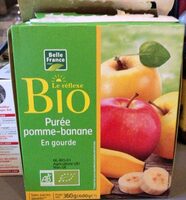 Purée pomme-banane en gourde
