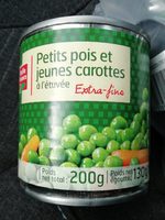 Petit pois et jeune carotte
