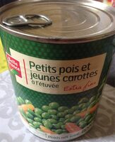 Petits pois et jeunes carottes à l'étuvée extra fins
