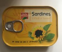 Sardines à l'huile de tournesol