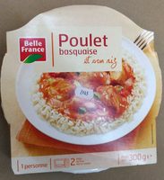 Poulet basquaise  et son riz