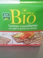 Tartines croustillantes Seigle et Graines de Sésame