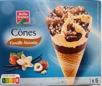 Cones vanille noisette