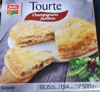 Tourte champignons jambon