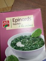 Epinards hachés à la crème