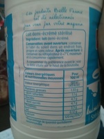 Lait Demi-Écrémé Stérilisé