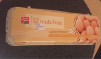 Boite 12 Oeufs Frais Moyens