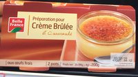 Préparation pour Crème brûlée - Sucre roux