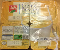 Crème dessert vanille
