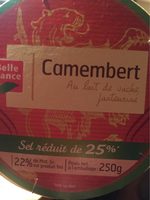 Camembert au lait de vache pasteurise