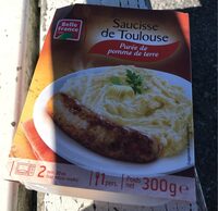 Saucisse de Toulouse purée de pomme de terre